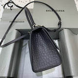 Structured Faux Leather Handbag - Polished Finish | Women's Everyday Carry Handbag #537 - back view (image 4) of designer-inspired handbag