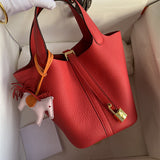 Close-up detail of sophisticated bag design