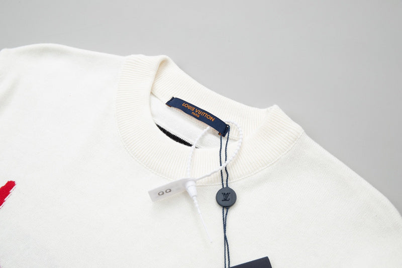 Flat lay presentation of Louis Vuitton cotton t-shirt with relaxed-fit cut