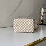 Back view of modern chic women's handbag – women's statement bag