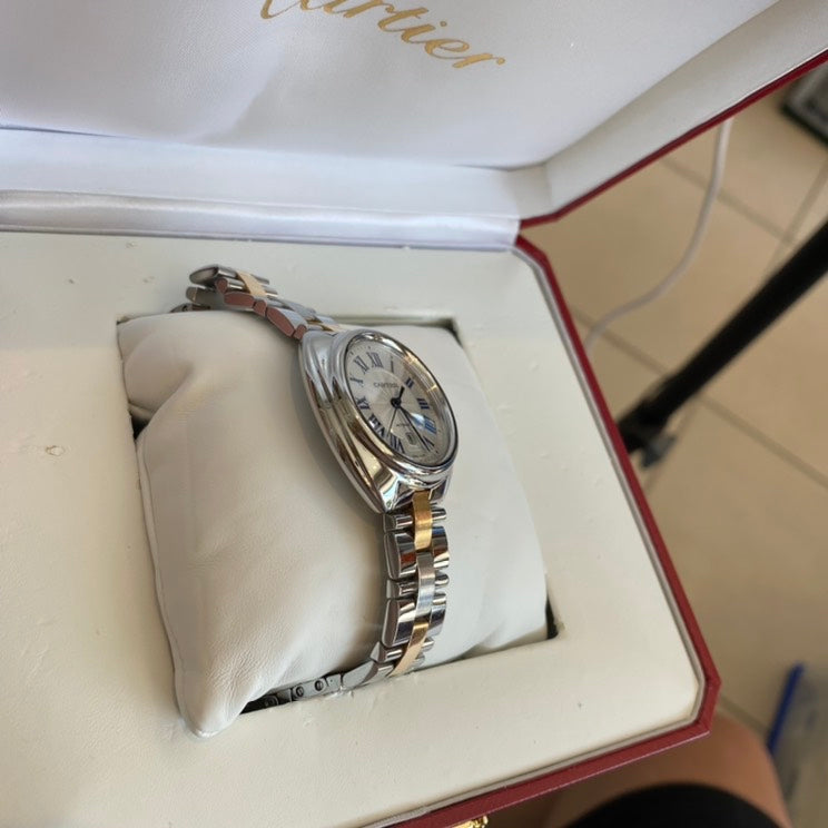 Side view of Cartier unisex watch