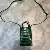 Refined Premium PU Leather Handbag - Sleek Minimalist Lines | Women's Premium Handbag #996 - close-up detail shot (image 3) of designer-inspired handbag