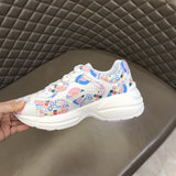 Gucci sneakers detailed view showing premium designer craftsmanship