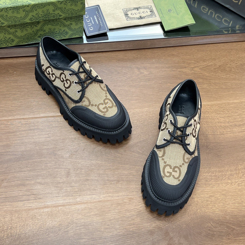 Gucci neutral cream luxury sneakers view 8 sleek tonal finish