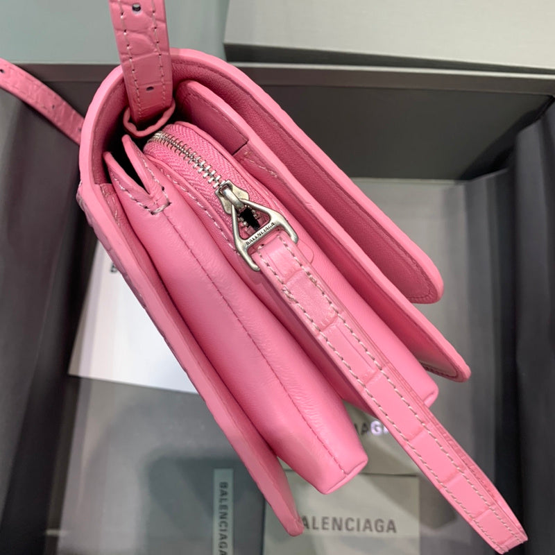 Sophisticated Faux Leather Handbag - Premium Craftsmanship Detailing | Women's Fashion Handbag #588 - back view (image 4) of designer-inspired handbag
