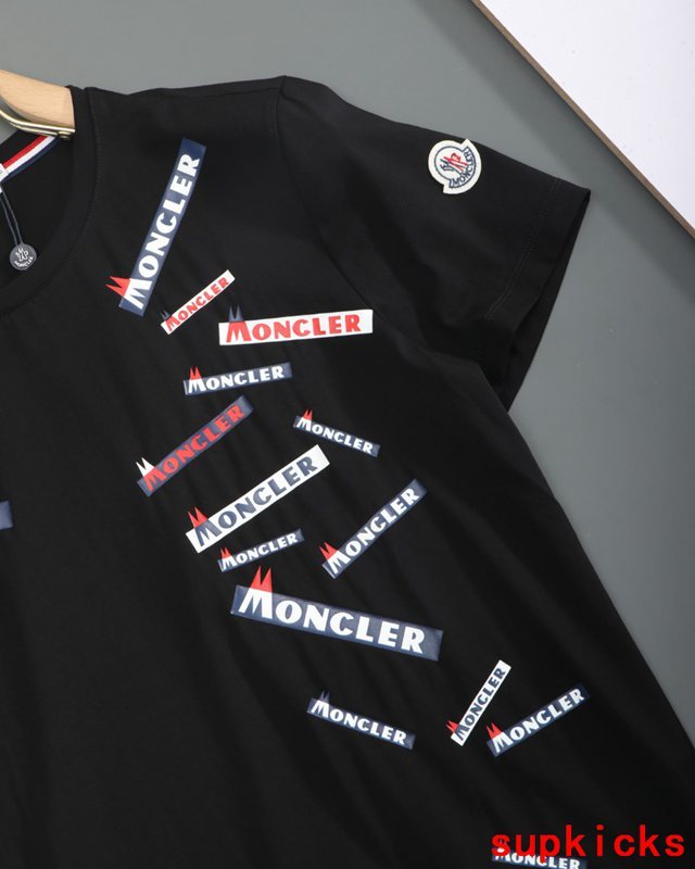 Full styled look of Moncler luxury clothing with tailored silhouette
