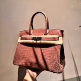 Close-up detail of statement bag design