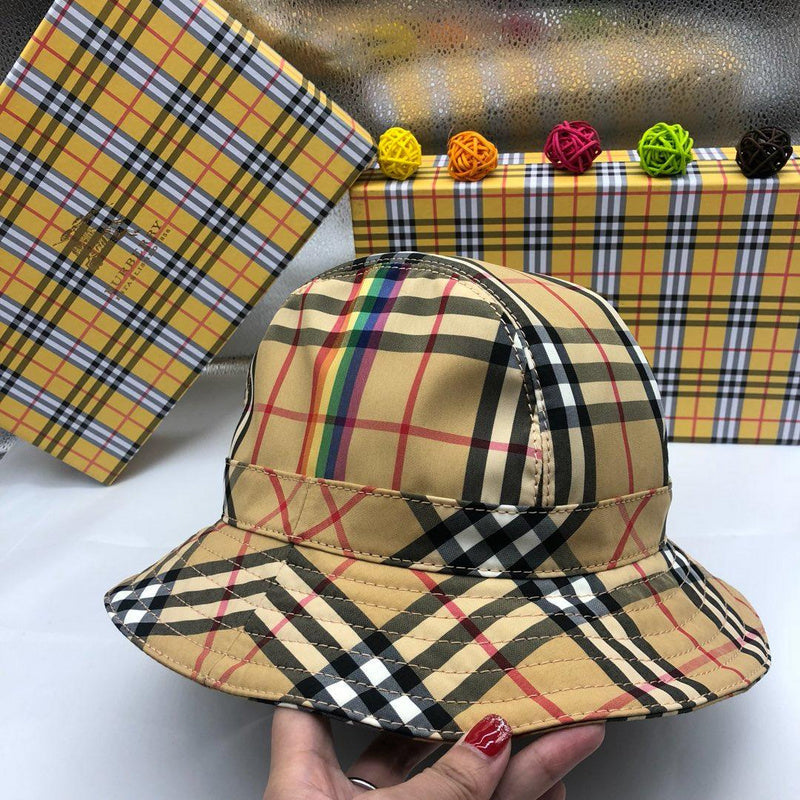 Side view of Burberry unisex cap