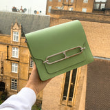 Close-up detail of modernist bag design