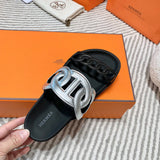 Hermes sandals Style 215 - angled studio shot