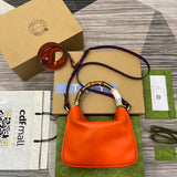 Side profile of statement signature women's handbag – women's designer-style accessory