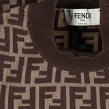Close-up of Fendi sweaters & pullovers hardware and fine stitching