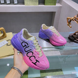 Gucci fresh white-and-black luxury sneakers view 4 signature lace-up style