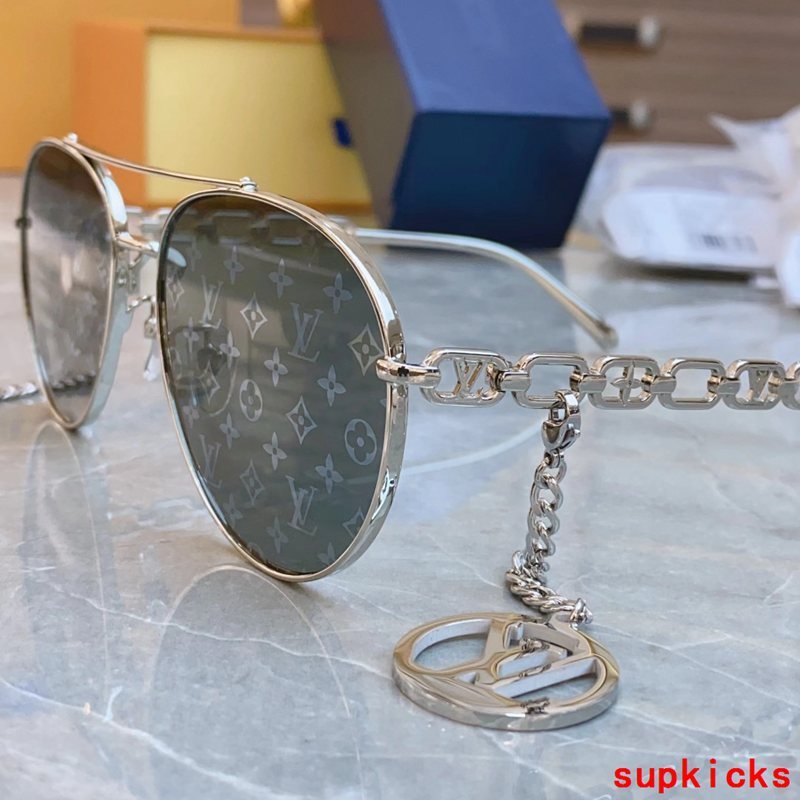 Lifestyle view of Louis Vuitton unisex sunglasses