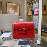 Classic Faux Leather Handbag - Modern Structured Build | Women's Fashion Handbag #1773 - product detail shot (image 10) of designer-inspired handbag