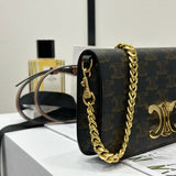 Celine Multipochette In Triomphe Canvas Bag detail shot – designer craftsmanship and quality