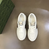 Gucci soft grey luxury sneakers view 10 bold athletic profile