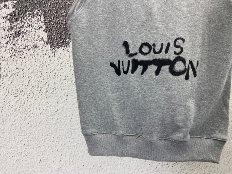 Back view of Louis Vuitton luxury clothing with logo-detail design