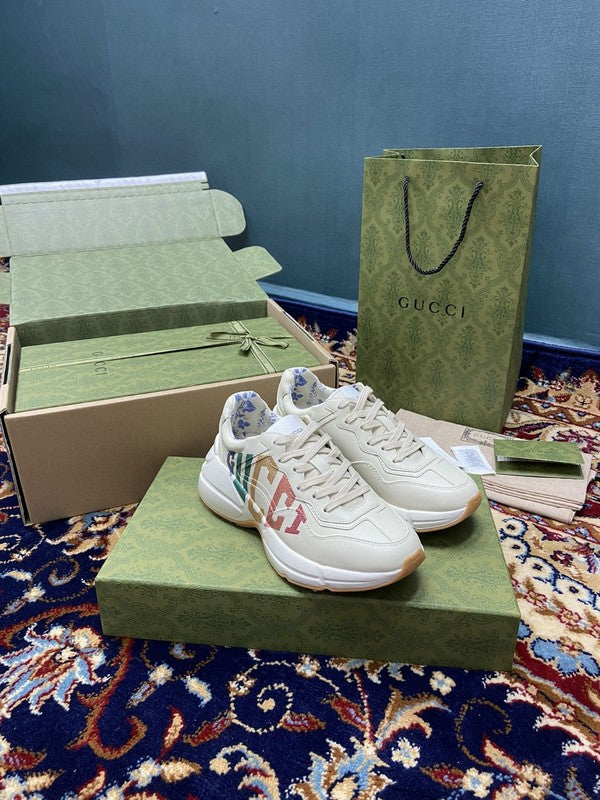 Gucci tonal black luxury sneakers view 8 classic court silhouette