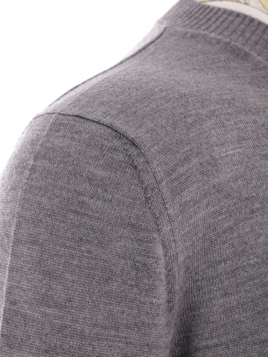 Close-up of Fendi sweaters & pullovers hardware and fine stitching