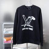 Front view of Louis Vuitton luxury clothing with relaxed-fit cut