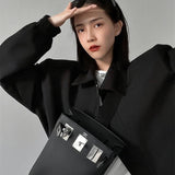  minimalist crossbody bag styled with outfit