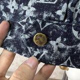 Side profile of Louis Vuitton luxury clothing with runway-inspired design