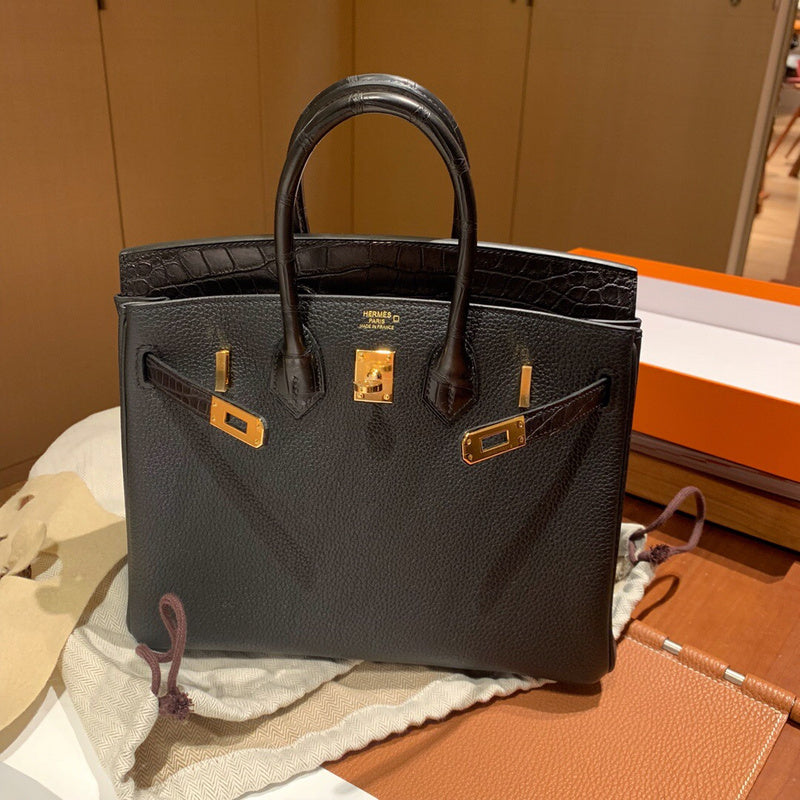 Close-up detail of poised bag design
