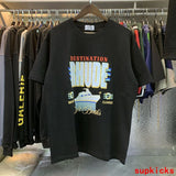 Back view of Rhude luxury clothing with tailored silhouette