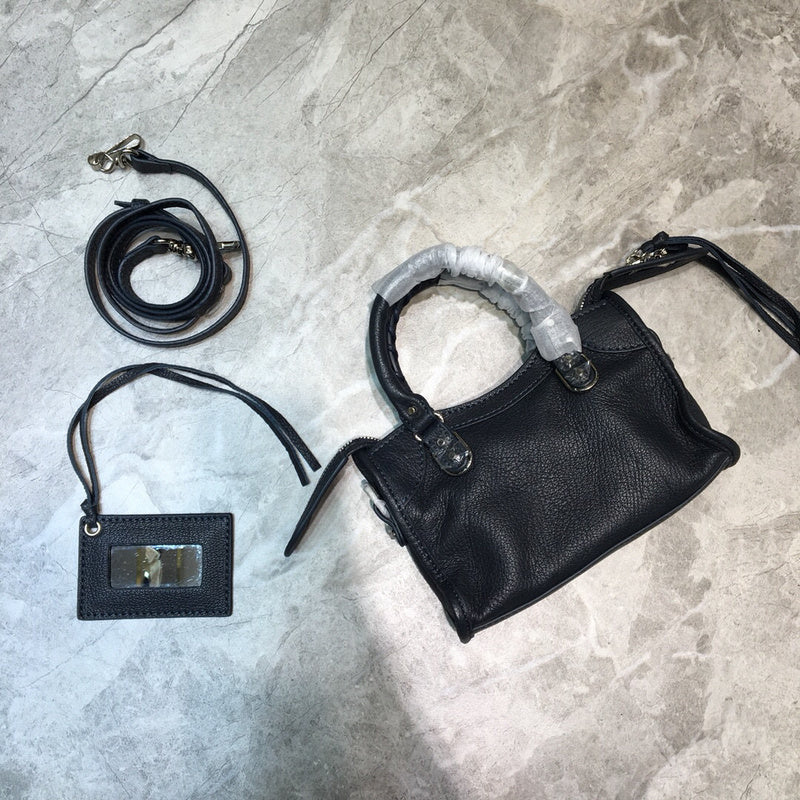 Sleek Vegan Leather Handbag - Refined Silhouette | Women's Statement Accessory #699 - close-up detail shot (image 3) of designer-inspired handbag