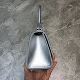 Understated Vegan Leather Handbag - Statement Silhouette | Women's Everyday Carry Handbag #613 - back view (image 4) of designer-inspired handbag