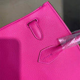 Side view of elegant structured handbag