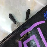 Contemporary Vegan Leather Handbag - Statement Silhouette | Women's Statement Accessory #190 - interior view (image 6) of designer-inspired handbag