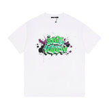 Close-up detail shot of Louis Vuitton cotton t-shirt with contemporary cut