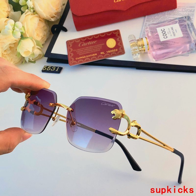 Angled view of Cartier unisex sunglasses