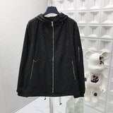 Side profile of Louis Vuitton luxury clothing with tailored silhouette