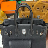 Side view of balanced structured handbag