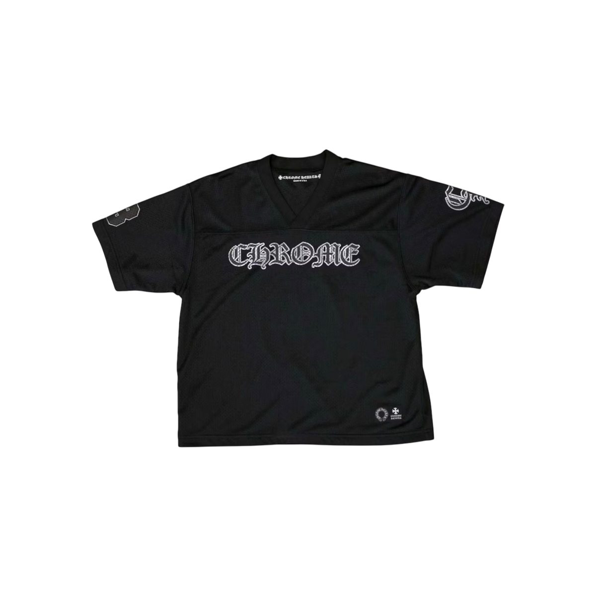 Chrome Hearts Mesh Stadium Football Jersey Black