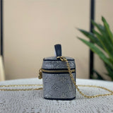  Sleek crossbody bag carried on shoulder