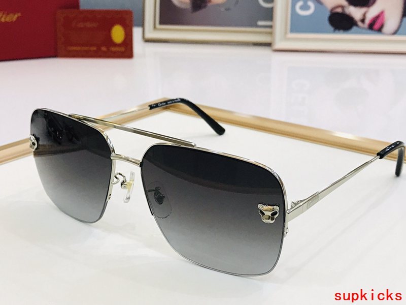 Angled view of Cartier unisex sunglasses