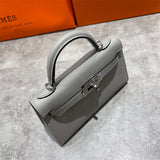 Close-up detail of sophisticated bag design