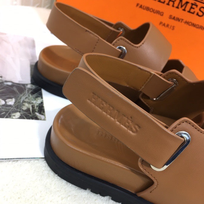 Hermes shoes Style 389 - logo and branding close-up