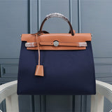 Side view of chic structured handbag