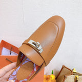 Hermès Grey Low-Top Sneakers - Back View