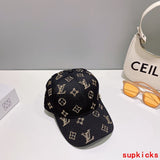 Close-up detail view of Louis Vuitton unisex cap