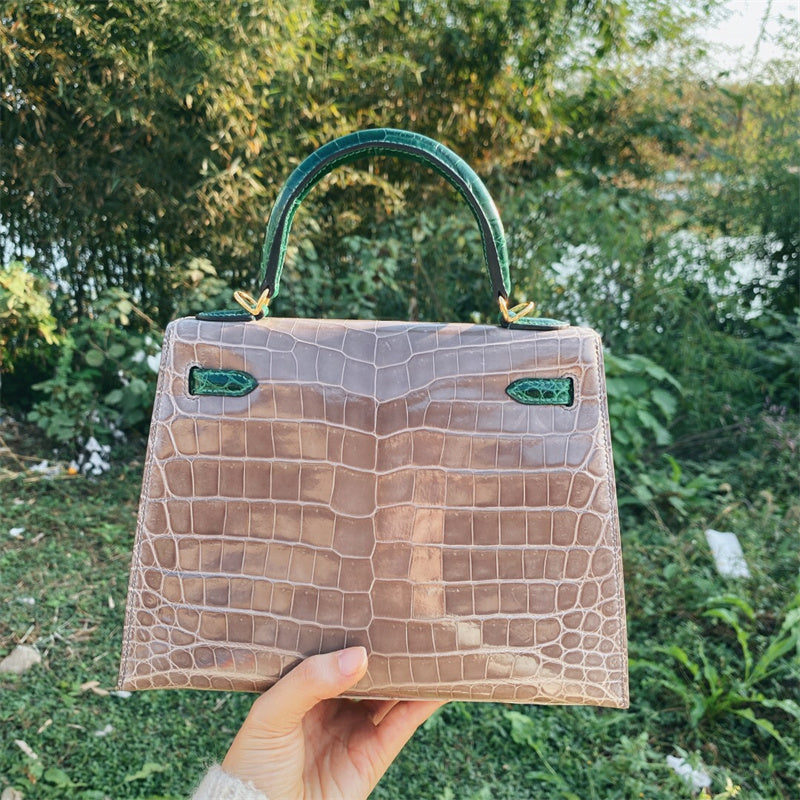  minimalist structured bag detail view showing craftsmanship