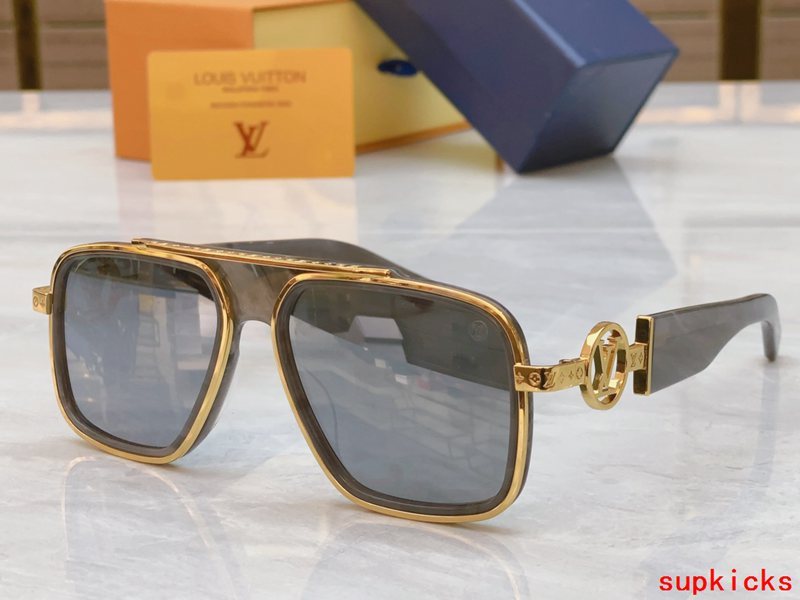 Side view of Louis Vuitton unisex sunglasses