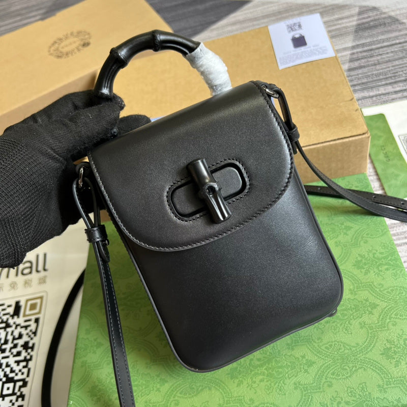 Back view of elevated structured women's handbag – women's designer-style accessory