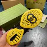 Gucci sneakers detailed view showing premium designer craftsmanship