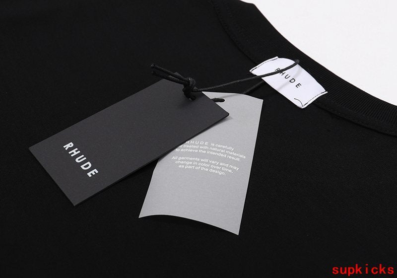 Back view of Rhude luxury clothing with contemporary cut